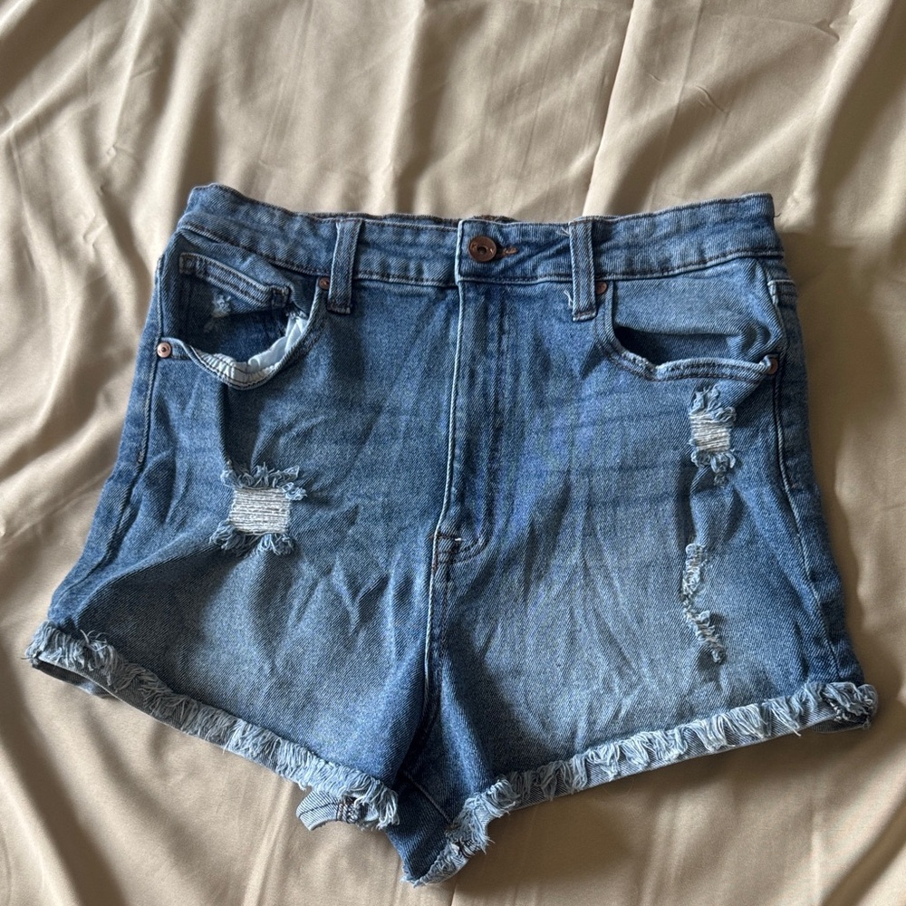 Women’s Kendall + Kylie The Drifter High Rise Distressed Shorts Size 11 30